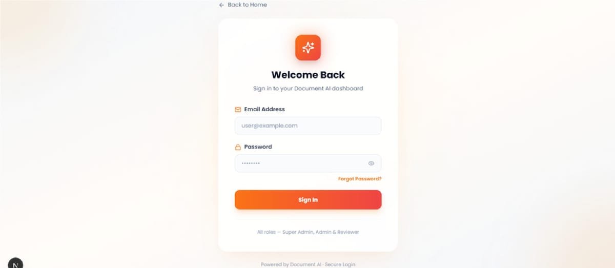 Document AI Platform screenshot 2