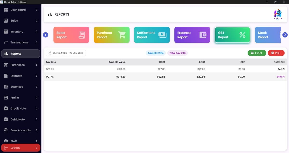 Haazir Billing — GST Billing & Inventory Platform screenshot 5