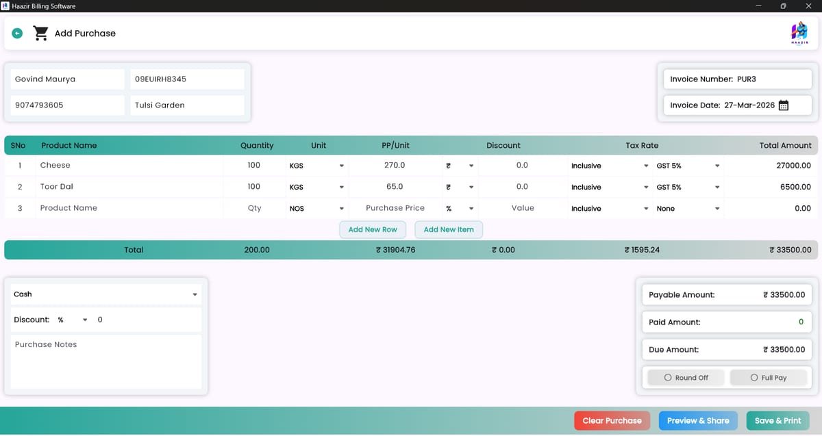 Haazir Billing — GST Billing & Inventory Platform screenshot 6
