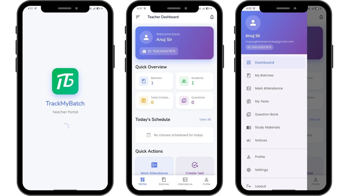 TrackMyBatch — Learning Management System screenshot 2